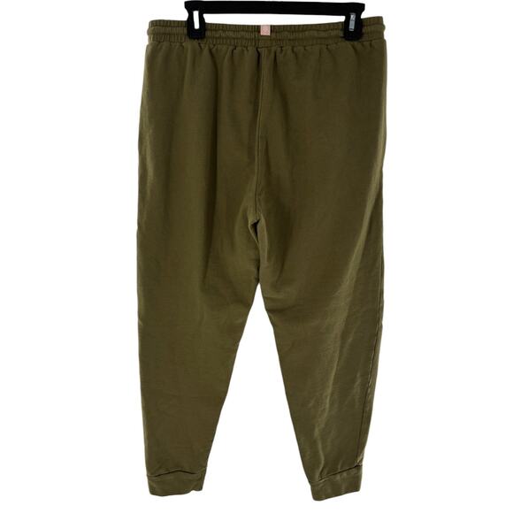 ThirdLove Olive Green Cotton Weekend Terry Jogger Sweatpants - Picture 7 of 12